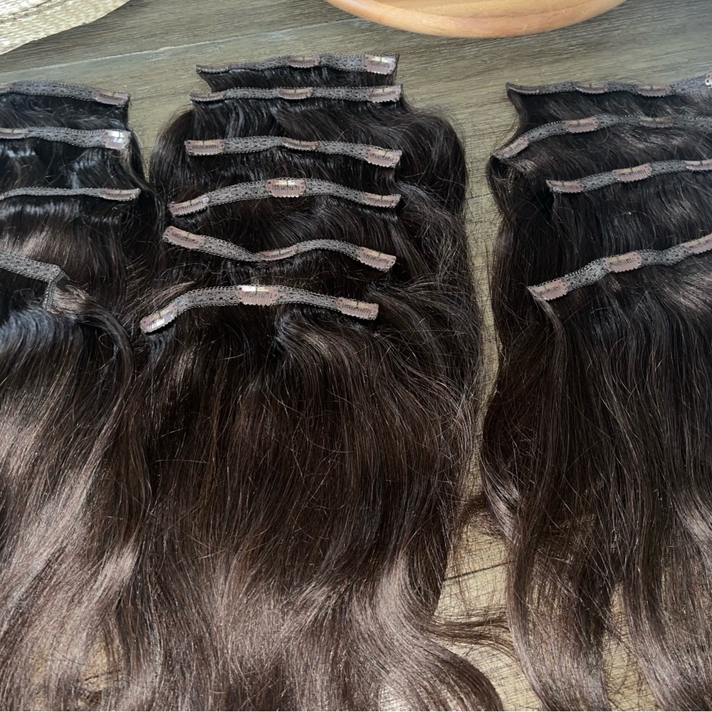 Bellami Piccolina 120g 18” dark brown hair extensions